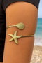 Heliophilia Silver Pulsera de Latón y Zirconio Ajustable Dorado